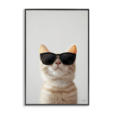 Cool, lunettes de soleil, estampe numérique par Roozbeh Bahramali
