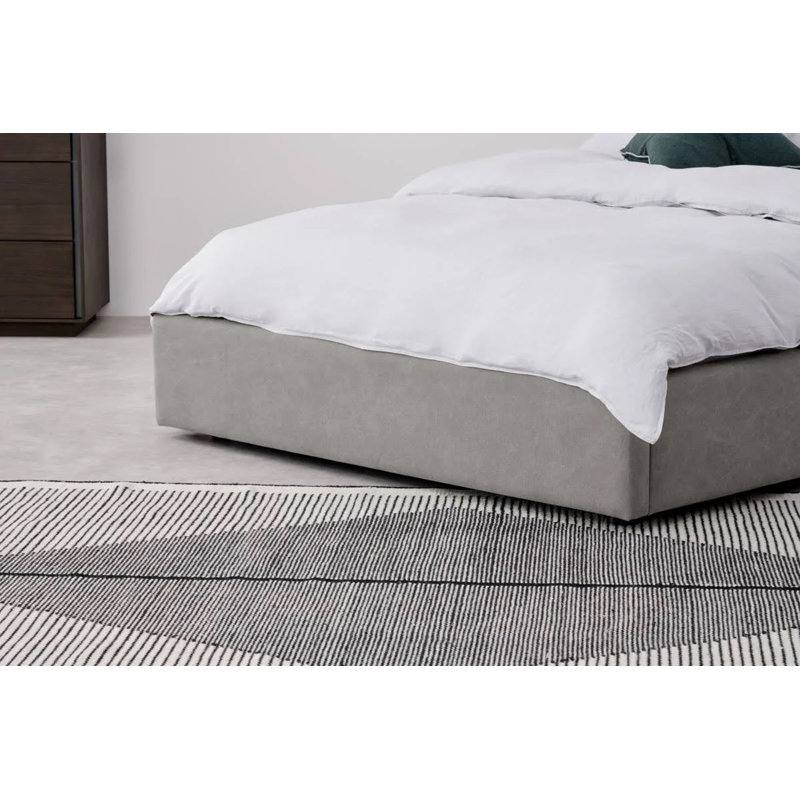 Keansburg Upholstered Ottoman Storage Bed, Kingsize (5'), Grey