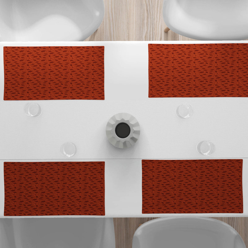Polyester Floral Rectangle Placemat