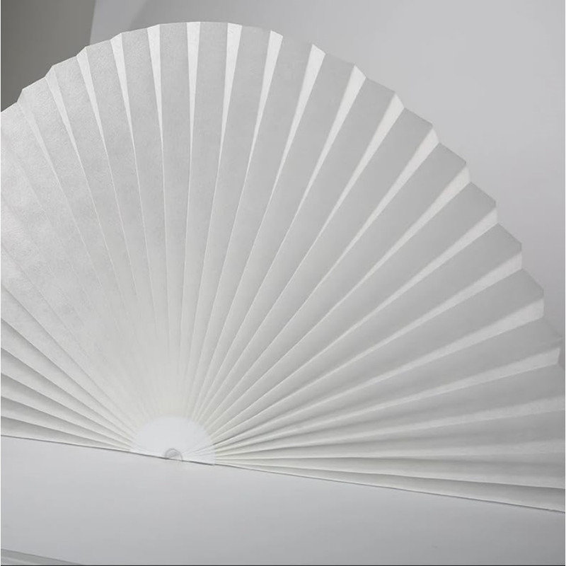 Arch Window Shade Radius Half Circle Arched Non-Woven Stick on Cut to Size self Adhesive Light Filtering Half Moon Round Window Covering Pleated Blinds for Front Door