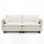 Canapé en chenille, canapé compact à 2 places avec deux ports de chargement USB et poches latérales, petit canapé pour chambre à coucher, bureau, appartement.-130147120-130147117