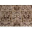 Tapis oriental brun en laine noué à la main 6 pi x 9 pi Zaira
