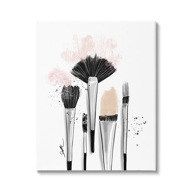 Maquillage, pinceaux, outils glam, art mural par Alison Petrie