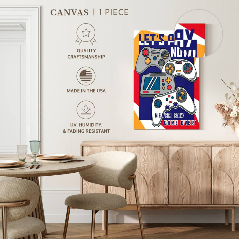 Senne Never Say Game Over, 30" H x 20" W