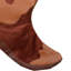 Chaussette de Noël en velours côtelé beige et brun 18,5 pouces
