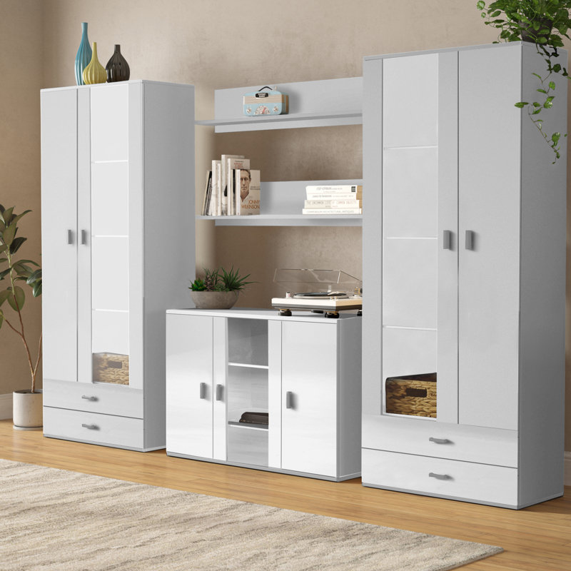 Sabala Modern Entertainment Center for TVs up to 55", White