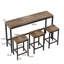 Ensemble de table de salle à manger avec 3 tabourets