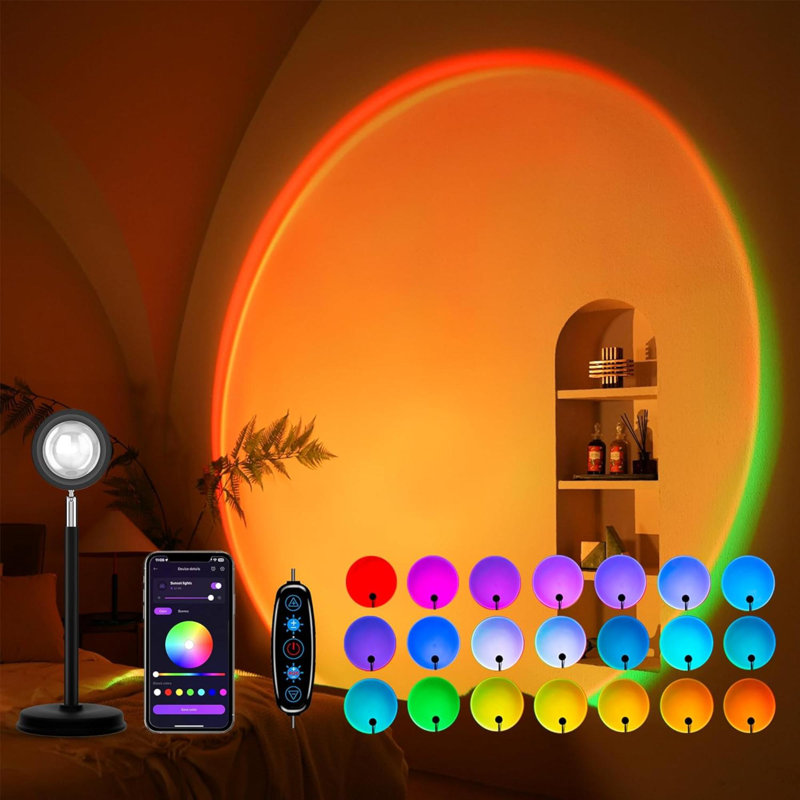 Projection de la lampe Sunset