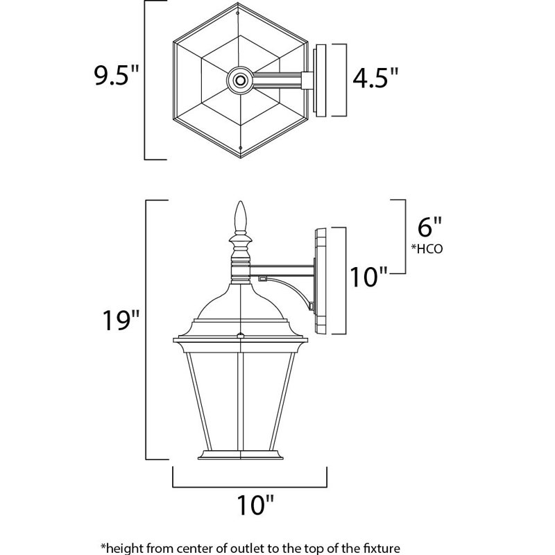 Treshawn Aluminum Wall Light, Black