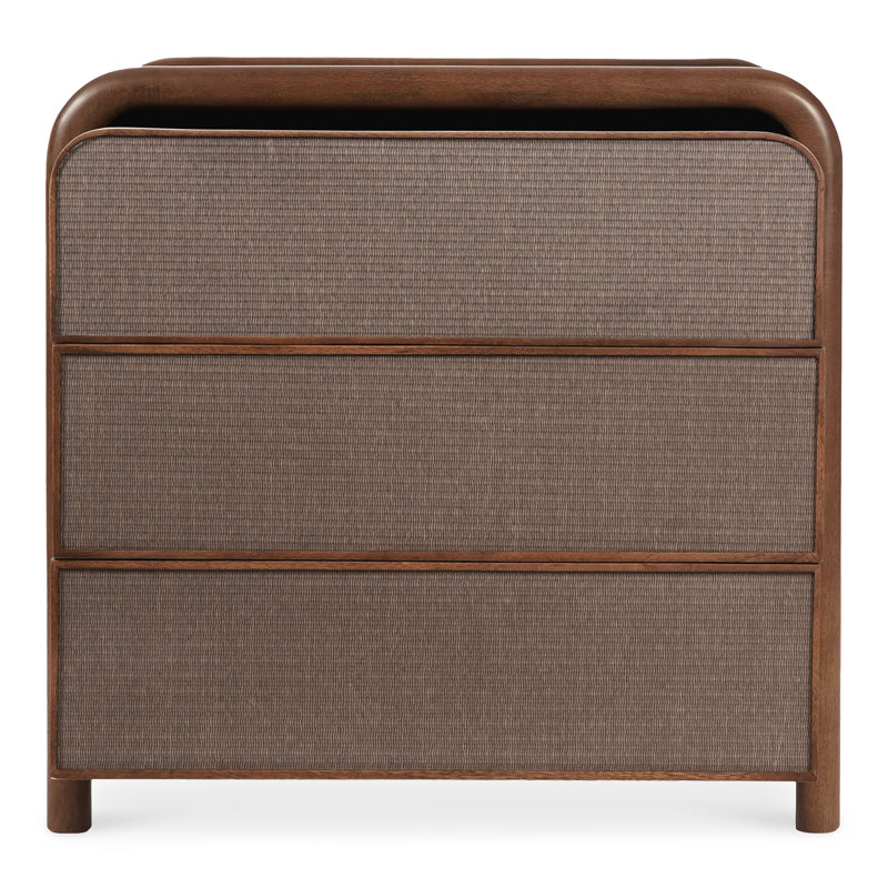 Rye 3 - Drawer Solid Wood Nightstand