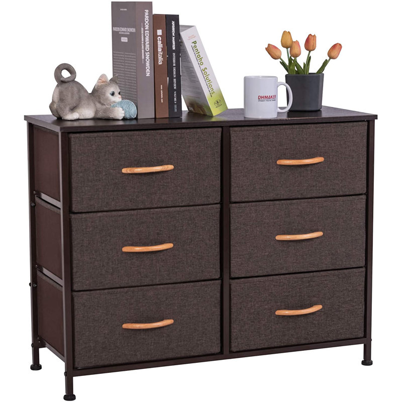 Tour de rangement verticale pour commode Glasgow, Brun