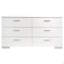 Commode 6 tiroirs ultrabrillante