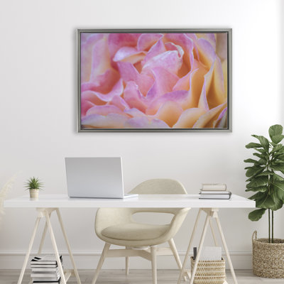 Pink Floral Petals Palette Floating Frame, design by James Rodewald