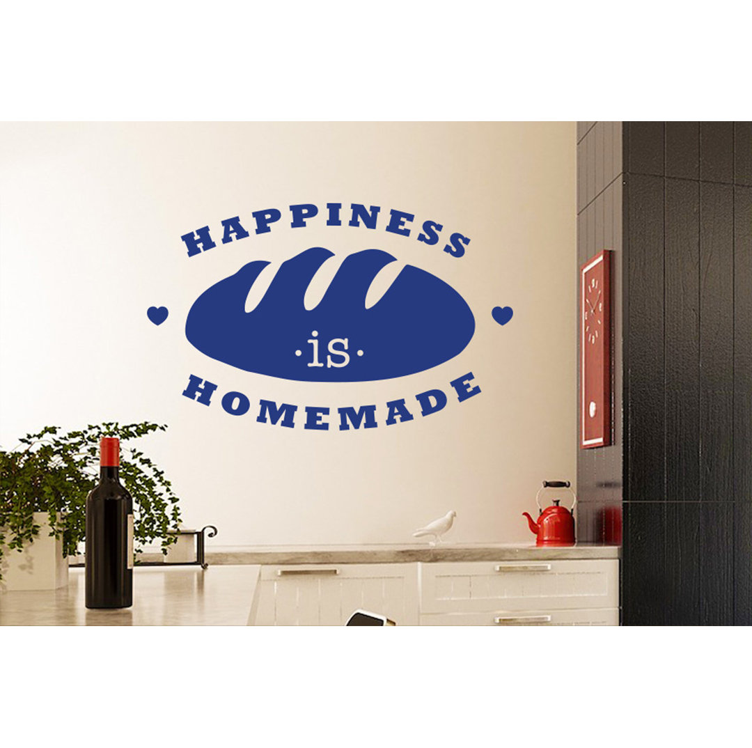 Happiness Is Homemade Loaf of Bread Wall Sticker