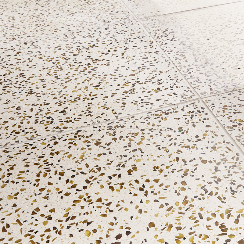 Veritas Terrazzo 16X16 Polished Terrazzo Tile, Brown/Beige