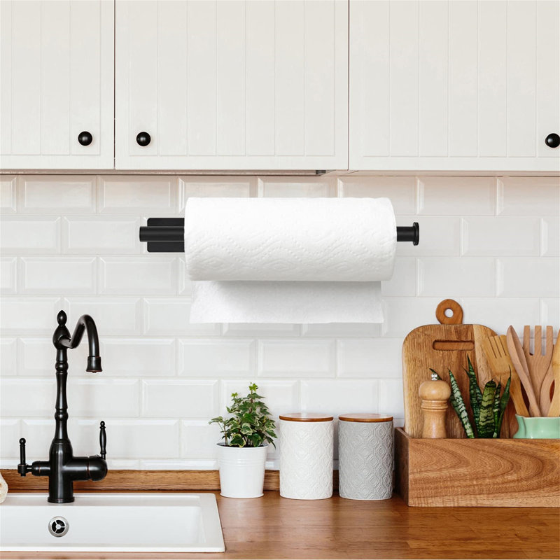 Nakiyah Stainless Steel Under Cabinet Paper Towel Holder