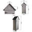 Rangement extérieur en bois naturel pour outils de jardinage, H 67,68 po x l 20,79 po, L 30,37 po, Essentials de remise en bois, 30,37 po x 20,79 po x 67,68 po, massif naturel