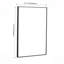 Miroir de salle de bain à cadre en aluminium 20 po, miroir mural rectangulaire