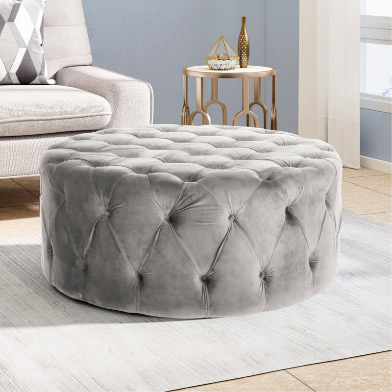 Velours gris avec l 17,61 po Hauteur attrayante, 39,67 po,