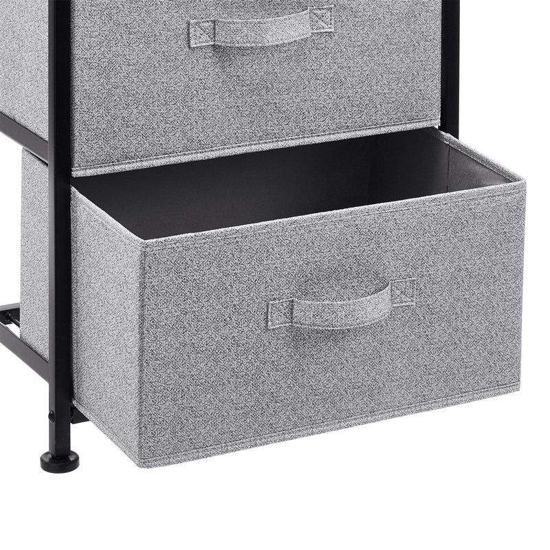 Taliaferro 41cm W 3 - Drawer Chest of Drawers, Black