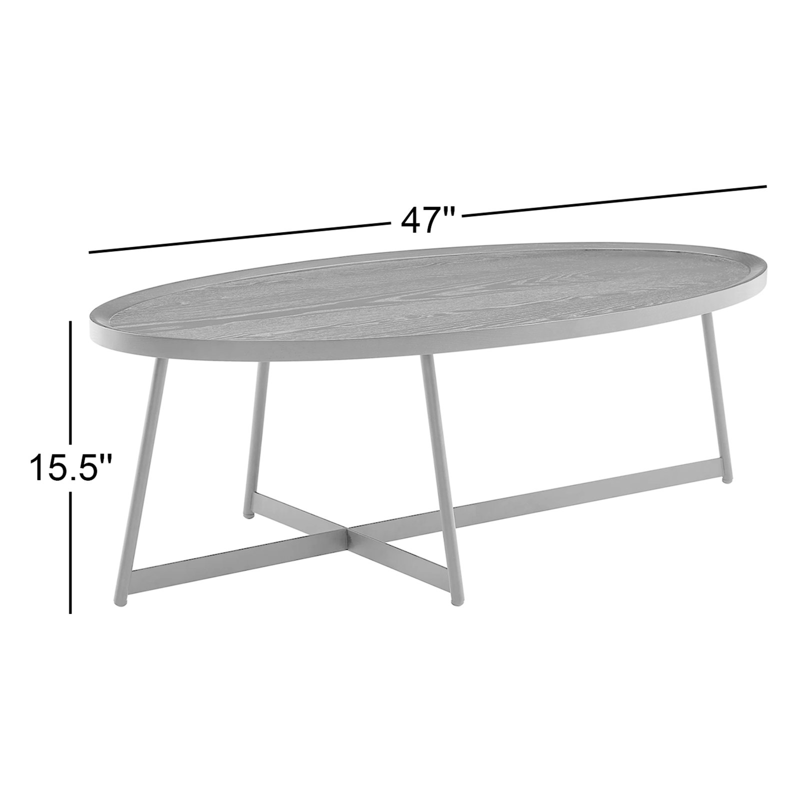 Xavier Single Coffee Table, Black Ash
