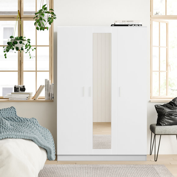 Zipcode Design Eva 3 Door Wardrobe & Reviews | Wayfair.co.uk