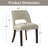 Faux Leather Upholstered Back Side Dining Chair (Set of 2)-1424936874