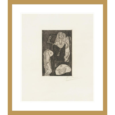 «Femme from Picasso Œuvres» par Pablo Picasso, impression giclée sur cadre
