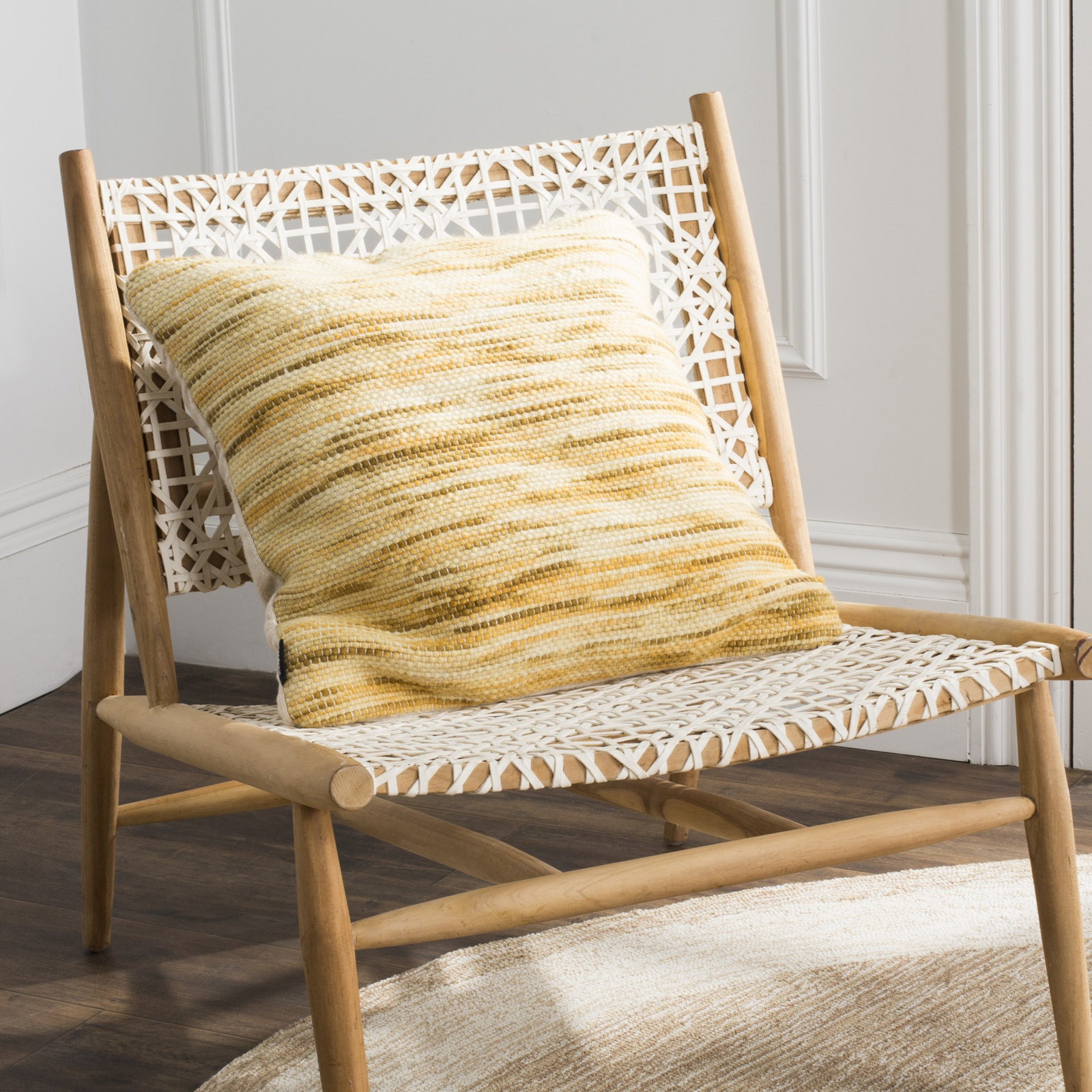 Caines 20" x 20" Wool Throw Pillow, Tuscan Sun