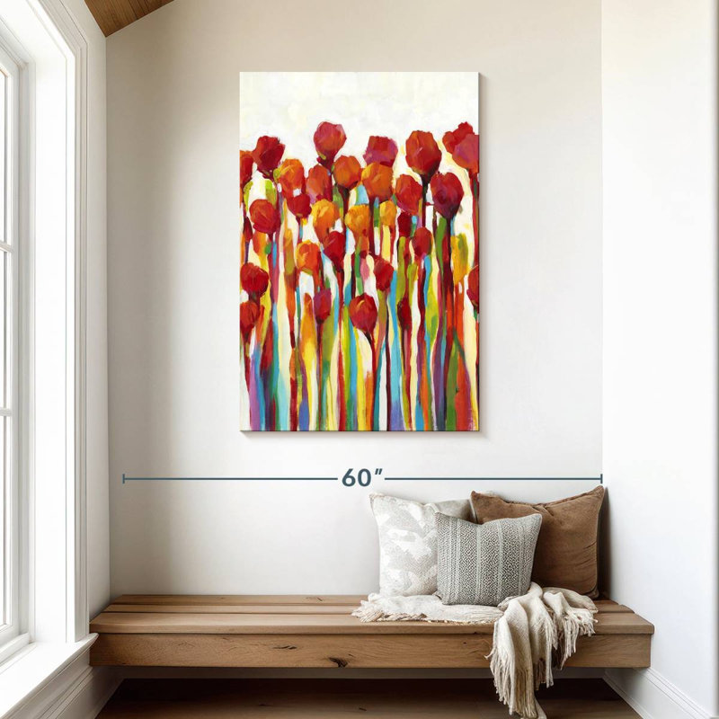 Harnek éclatant de couleur I, H 45 po x l 30 po