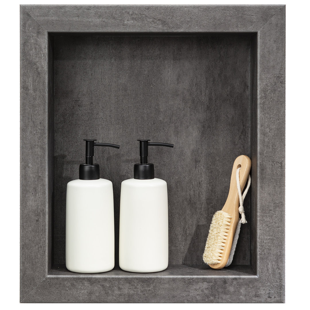 Palisade 17.5 in. x 15.5 in. Vinyl Waterproof Shower Niche Insert Palisade