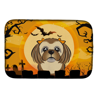 Tapis de séchage tzu halloween shih