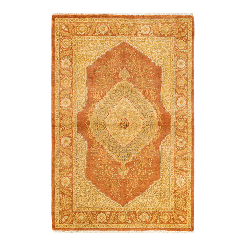 Classic One-of-a-Kind 4' 2" X 6' 2" Hand Knotted Area Rug