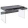 Eliana 2 Drawer Writing Desk with Tempered Glass Base