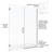 Celesta 46'' - 47'' W x 76'' H Pivot Frameless Shower Door with Clear Glass-15662678-15662680
