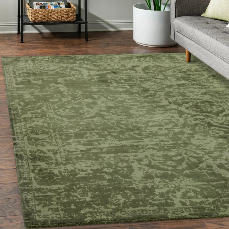 Mushegh Damask Area Rug, Rectangle 120 x 180cm
