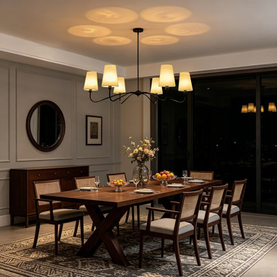 47'' Oversized Modern Chandelier With Shades