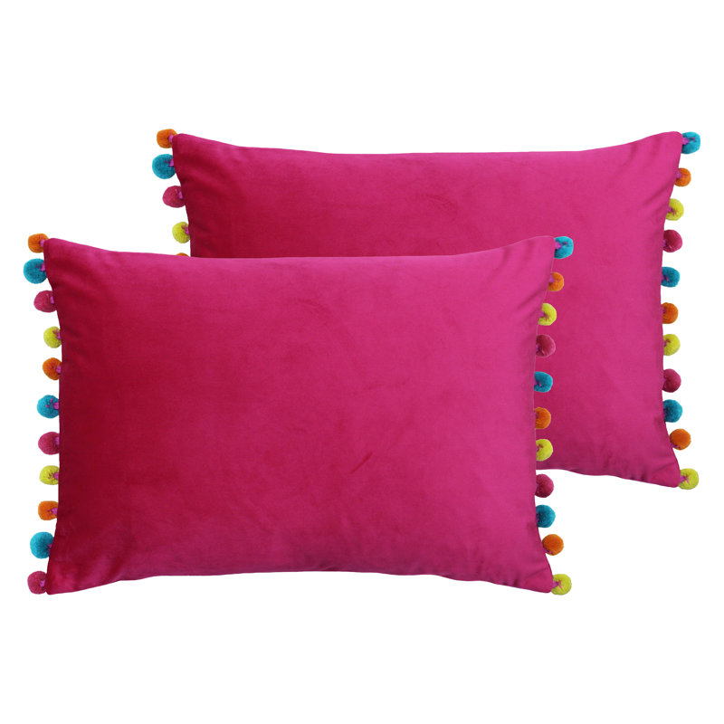 Fiesta Rectangular Scatter Cushion, Pink/Blue/Orange