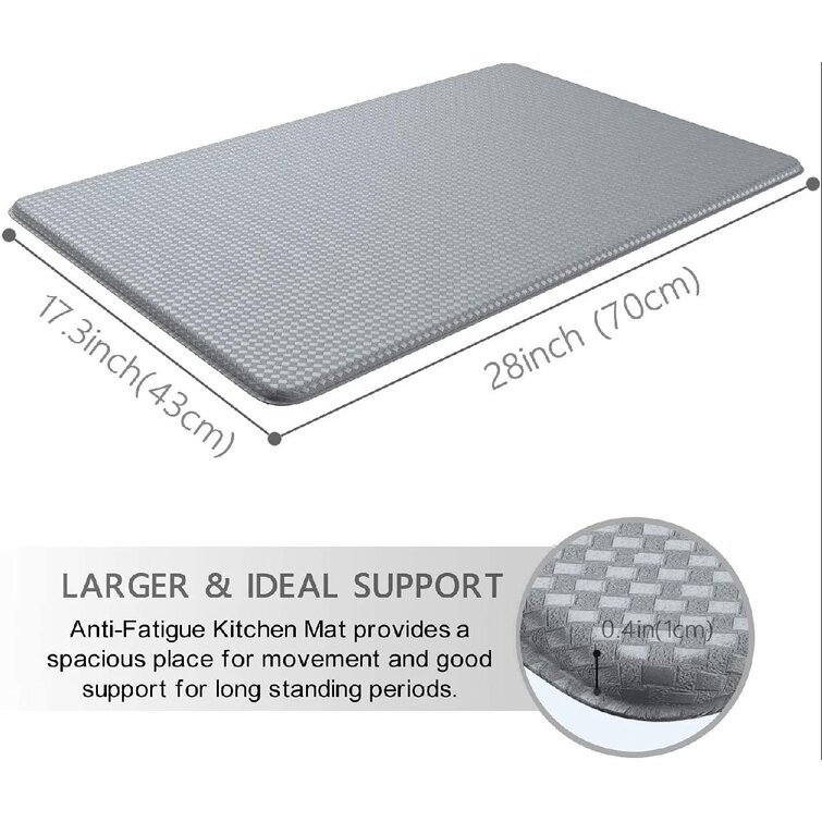 Eider & Ivory™ Crothers Memory Foam Anti-Fatigue Non-Skid Kitchen Mat