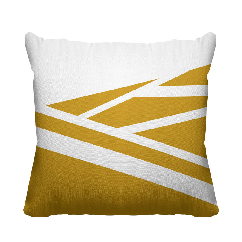 Coussin décoratif intérieur / extérieur Rutherford, Jaune, L 19 po x H 19 po