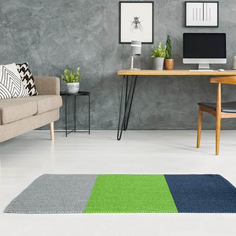 Striped Indoor Rug, Rectangle 5' x 7', Yes