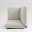 Canapé modulaire modulaire d'angle, siège modulaire, beige