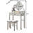 Wood Moniya Makeup Vanity Table And Stool Set-469506368