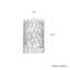 Sarella 2 Light 11in Wall Sconce in White with Clear Radiance Crystals-1201269281-1201269286