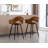 Swivel Bar Stools 27'' Counter Stools Faux Leather Counter Height Bra Stools Chairs for Kitchen Island-47901294