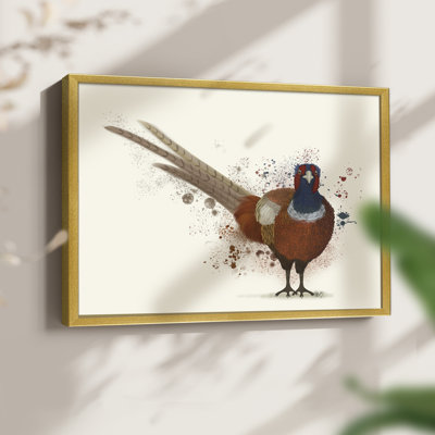 Pheasant Splash 7 - Reproduction encadrée - Restickable