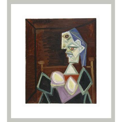 «Femme de profil gauche à la chevelure bleue» par Pablo Picasso