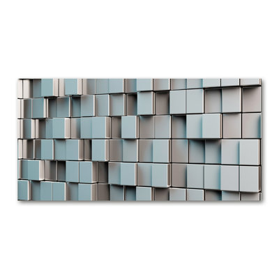 Wall Of Cubes - Wrapped Canvas Print