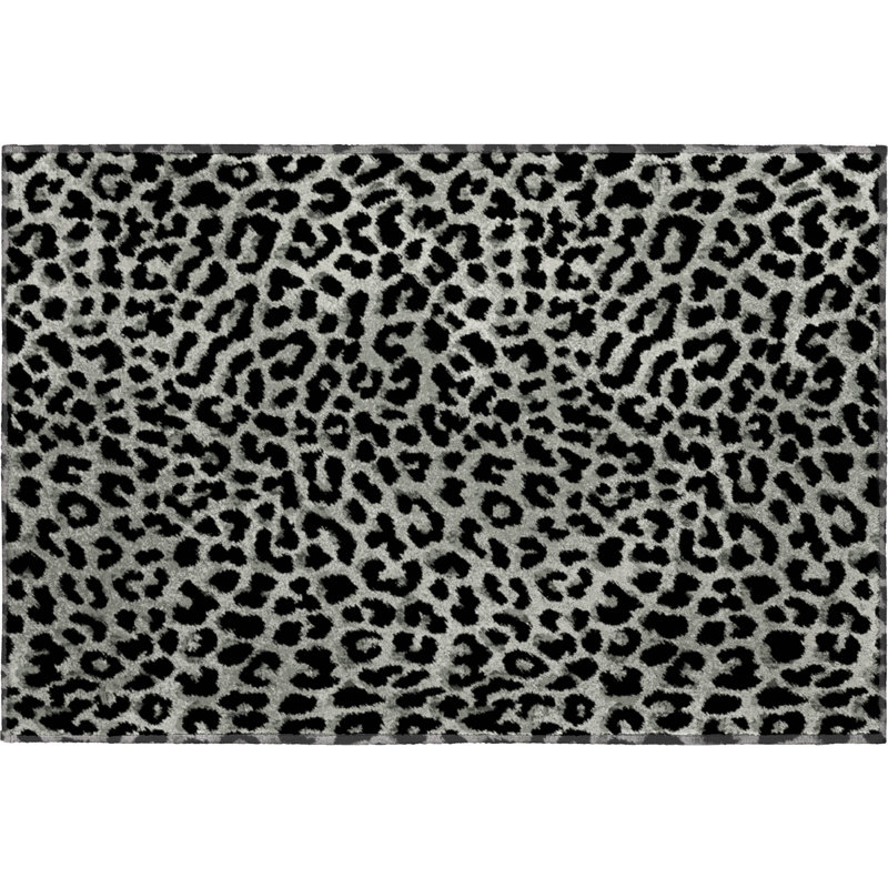 Premium Machine Washable Kishonna AMF43 Shadow Rug, Rectangle 1'8" x 2'6"