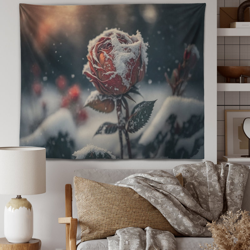 Tapisserie en polyester A Rose II, H 50 po x l 60 po